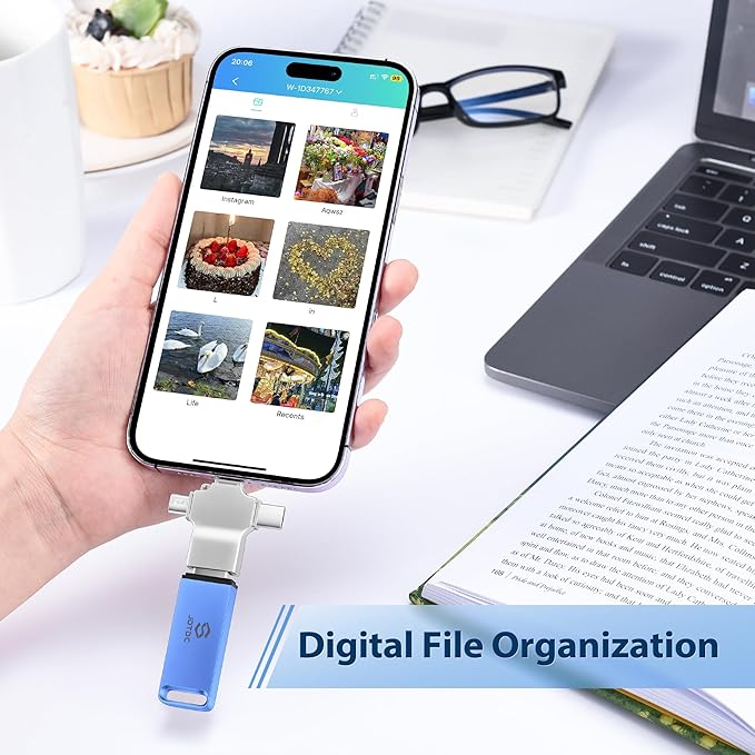 512GB Auto-Photo-Stick-Backup for All Device Picture-Stick-for-Photos Secure Photo & Video Backup-Storage-Device Photo-Saver-Stick Photo-Backup-Device-iPhone-Backup-Flash-Drive Computer-Photo-Stick