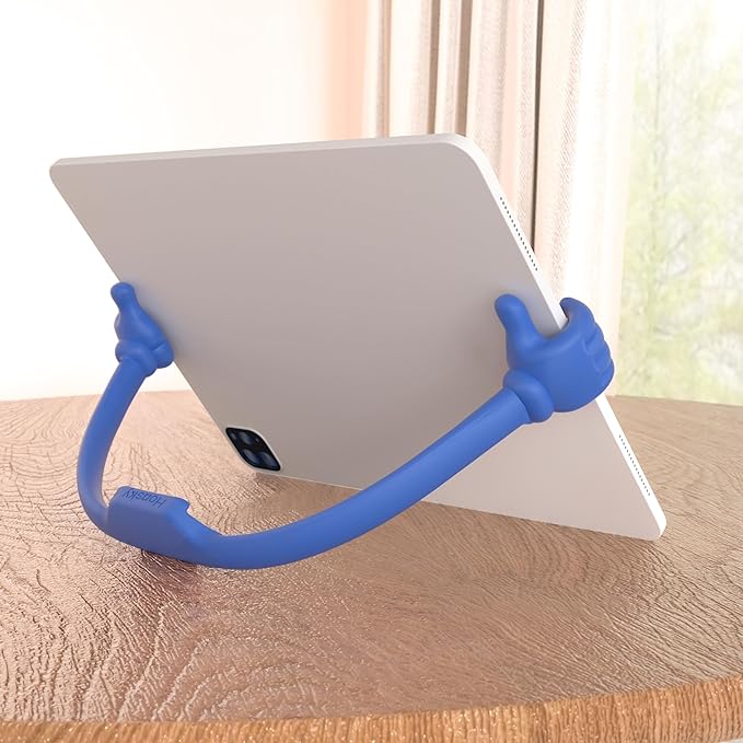 Honsky Thumbs Up 2 Pack Tablet Stands, Compatible with iPad, Samsung Galaxy, iPhone Pro Max, Universal Cute, 2 Pack Blue