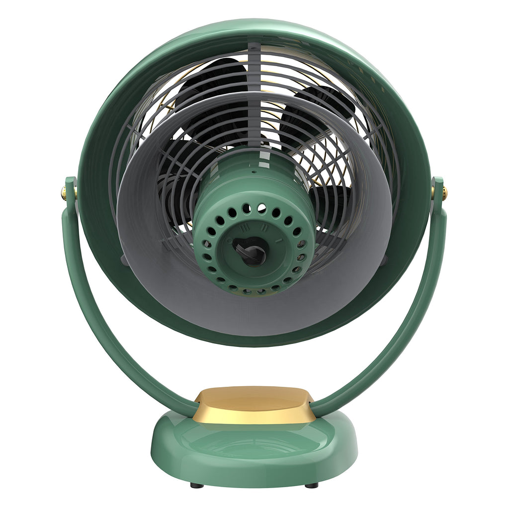Vornado VFAN™ Sr. Vintage Fan, Large Retro Metal Air Circulator for Cooling & Decor, 3 Speed Settings, Adjustable Tilt, Durable Construction, Powerful Cooling Airflow, Floor Fan for Home, Green