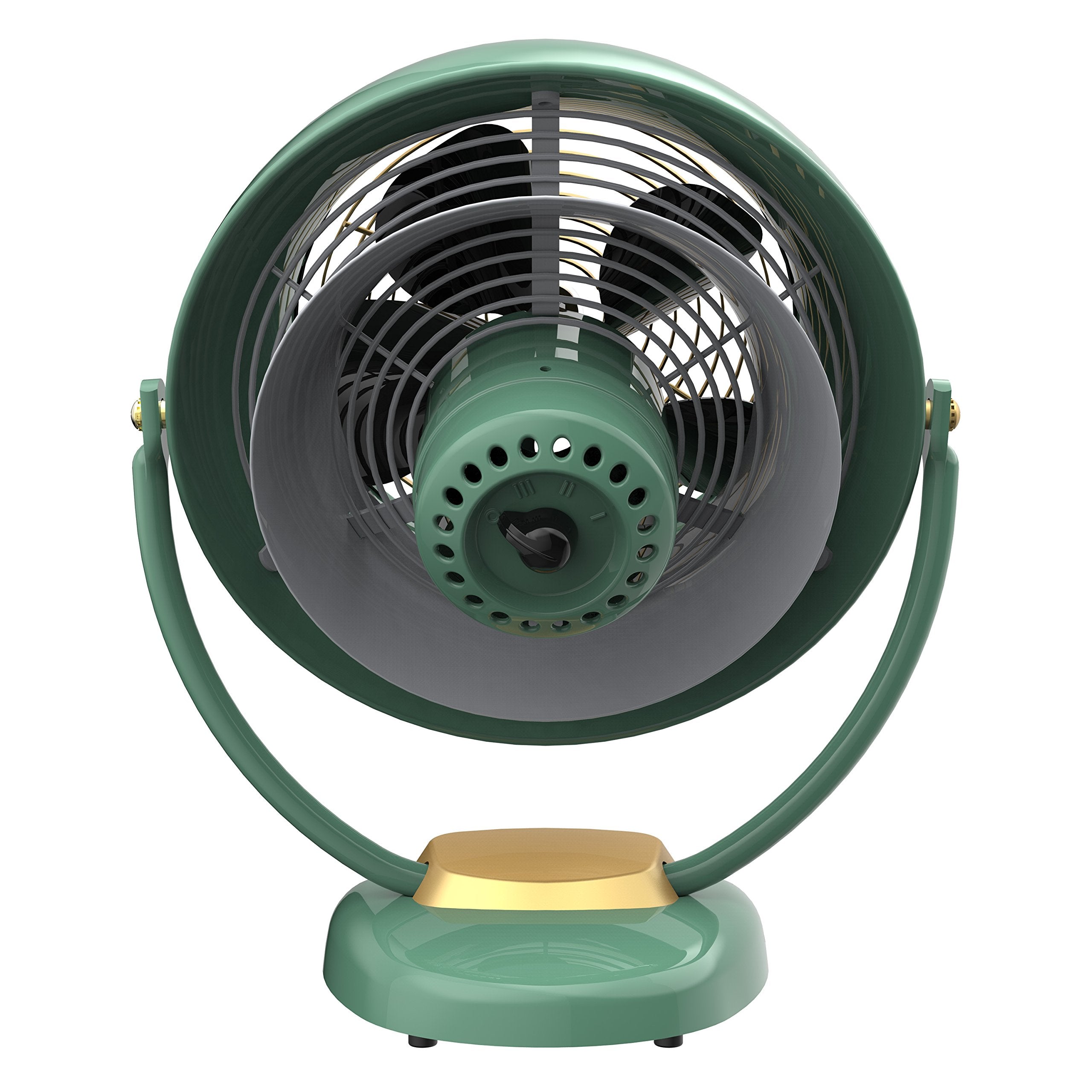Vornado VFAN™ Sr. Vintage Fan, Large Retro Metal Air Circulator for Cooling & Decor, 3 Speed Settings, Adjustable Tilt, Durable Construction, Powerful Cooling Airflow, Floor Fan for Home, Green