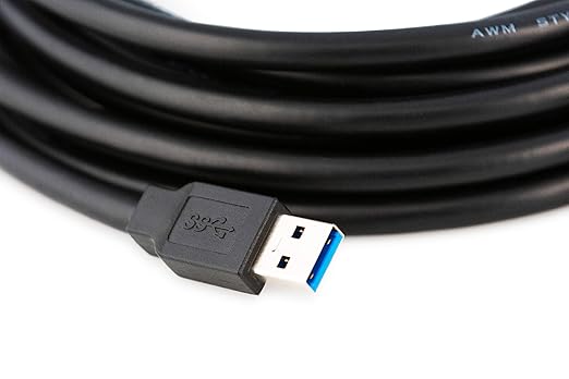 65 Feet Active USB Extension Cable 3.0 Male to Female with 3 Extension chipsets Signal Booster - Active Extension/Repeater Cord 20 Meters / 65 Feet (AC Power Supply Included)