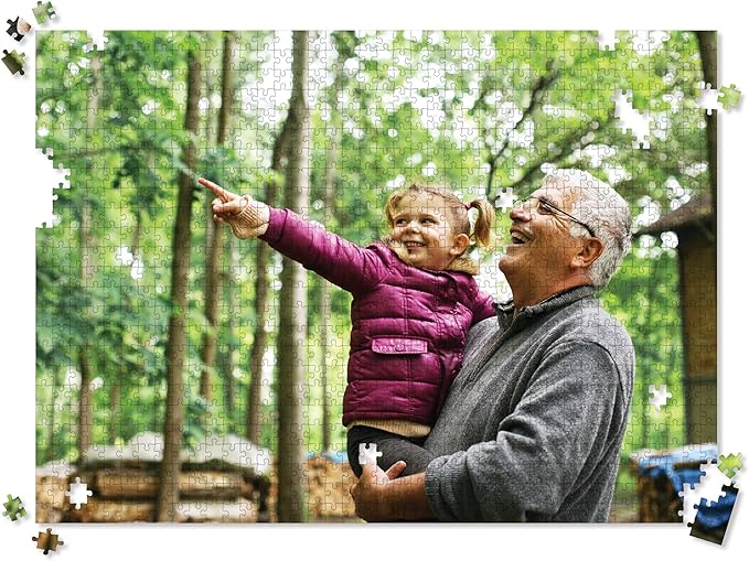 Photo Personalized Puzzle for Father's Day - 1000 Piece - I See Me! (Horizontal/Landscape)