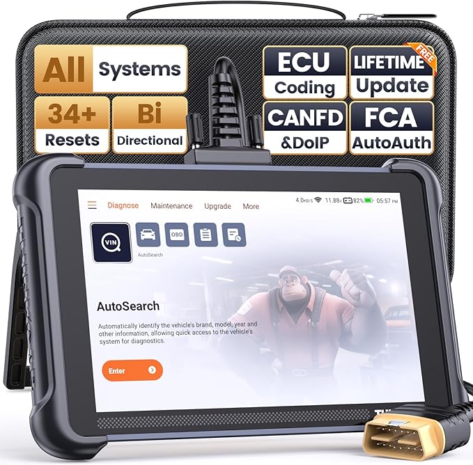 THINKCAR THINKSCAN 689 OBD2 Scanner, Bidirectional Scan Tool with Lifetime Free Update, 34+ Reset, 3000+ Active Test, ECU Coding, PMI, All System Diagnostic Scanner for Cars, CANFD & DOIP, FCA SGW