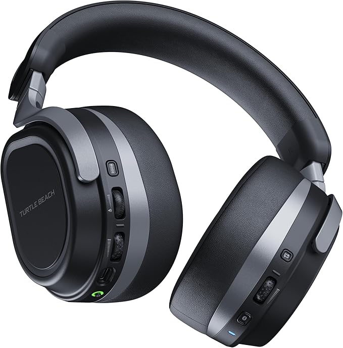 Turtle Beach Stealth 700 Gen 3 Wireless Multiplatform Amplified Gaming Headset for PC, PS5, PS4, Mobile – 24-bit Audio, 60mm Drivers, High-Bandwidth Microphone, Bluetooth, 80-Hr Battery – Black