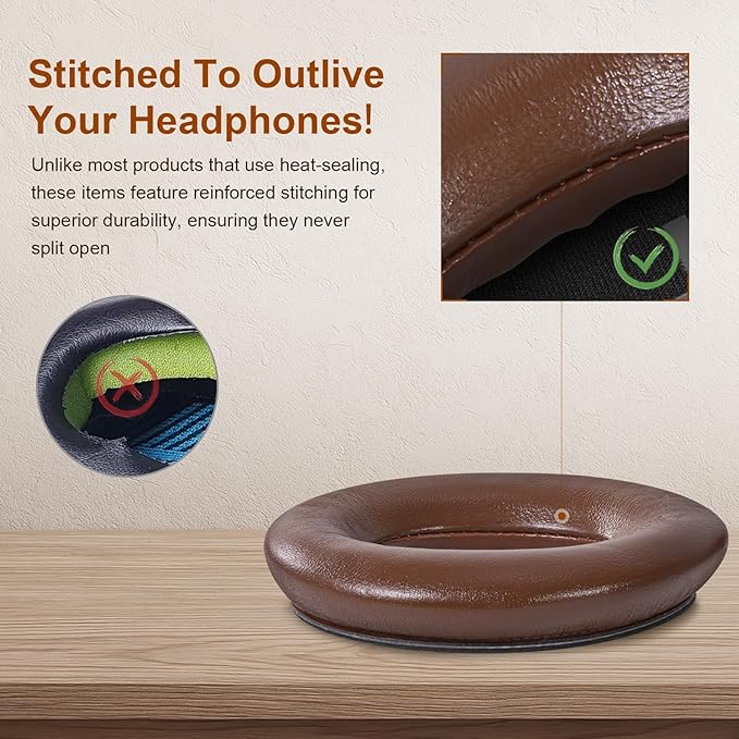 Aurivor Replacement Ear-Pads Cushions for Bose QuietComfort 45 35 35ii (QC-45 QC-35 QC-35 ii), Genuine Lambskin Ear Covers Compatible with QuietComfort SE (QC SE)/ New QuietComfort Headphones