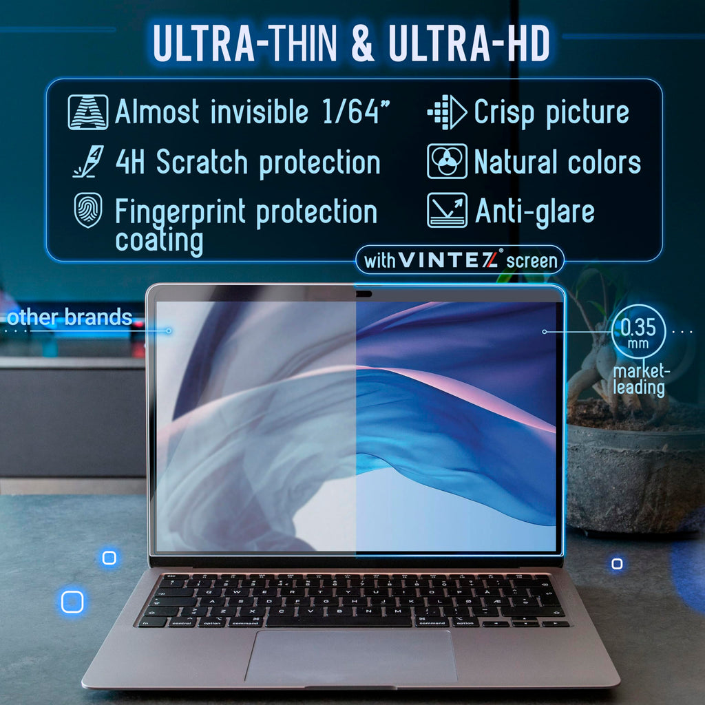 VINTEZ Magnetic Blue Light Screen Protector Compatible With MacBook Pro 13" 2016, 2017, 2018, 2019, 2020, 2021, 2022, 2023, M1, M2 Anti Blue Light Blocking Filter for Laptop