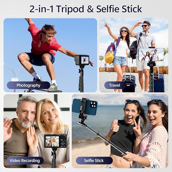 EMART 70" Flexible Phone Tripod for iPhone, Overhead Cellphone Holder &Camera Stand with Gooseneck and Remote, Selfie Stick for Video Recording, Live Streaming, Cooking, Vlogging, Fitness