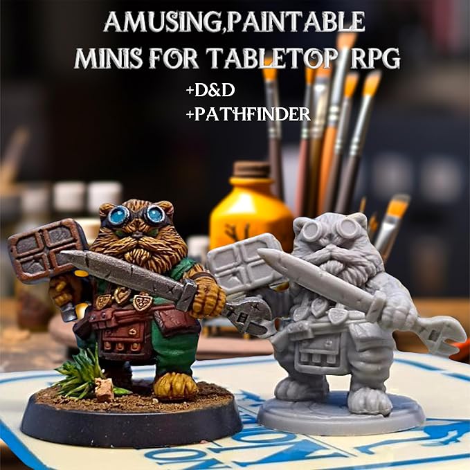 Spellblades & Enchanted Objects for DND Miniatures 28mm-32mm Player-Characters, NPC Bulk D&D Minis Unpainted Dungeons & Dragons Figures Accessories for Fantasy Tabletop RPG DND Pathfinder