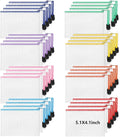 Jetec 32 Pcs Mesh Zipper Bags Toy Storage Bikini Organizer Bag Bolsas Para Guardar Trajes De Baño Waterproof Zipper Reusable Pouch Puzzle Multipurpose for Storage Office(Cute Color,5.1 x 4.1 Inch)