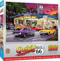 MasterPieces - 1000 Piece Jigsaw Puzzle, Route 66 Pitstop, Fun for Adults, Family, Kids, 19.25" x 26.75"