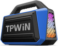 TPWIN Portable Bluetooth Speakers Loud - Wireless Speaker 80W Peak, Light Show, 20H Playtime, Strong Bass, BT 5.3, TWS, IPX6 Waterproof for Outdoor Travel Beach Camping - Blue