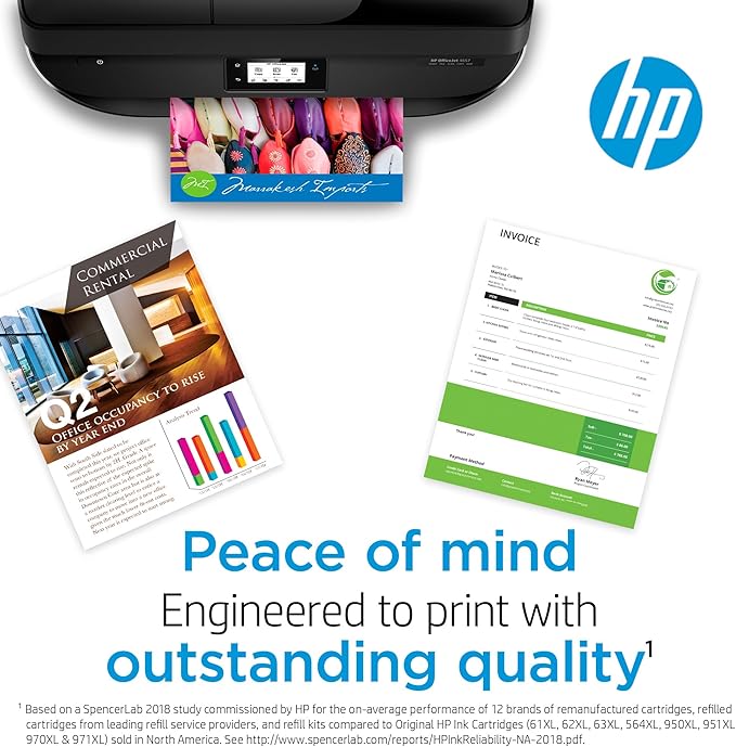 HP 64XL Black High-yield Ink Cartridge for HP Printers | Works with Printer Series: ENVY Inspire 7950e; ENVY Photo 6200, 7100, 7800; Tango | Eligible for Instant Ink | N9J92AN
