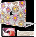 MEEgoodo Case for MacBook Pro 13 inch Case 2022 2021 2020 New A2338 M2/M1 A2251 A2289, Laptop Hard Shell with Keyboard & Camera Cover Compatible with 13 inch MacBook Pro, Abstract Polka Dot
