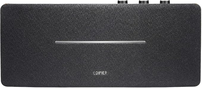 Edifier D12 Integrated Desktop Computer Speakers with Bluetooth 5.0, Wireless Stereo Tabletop Speaker 70 Watts RMS with Subwoofer Line Out, RCA, Aux Input for PC Monitor Laptop - Wooden Enclosure