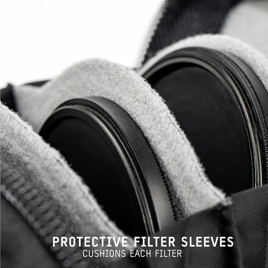 WANDRD Lens Filter Case - Store 4 Filters in Your Camera Backpack or Camera Case, Protect Photography Accessories from Scratches, Dust & Impact (Yuma Tan)