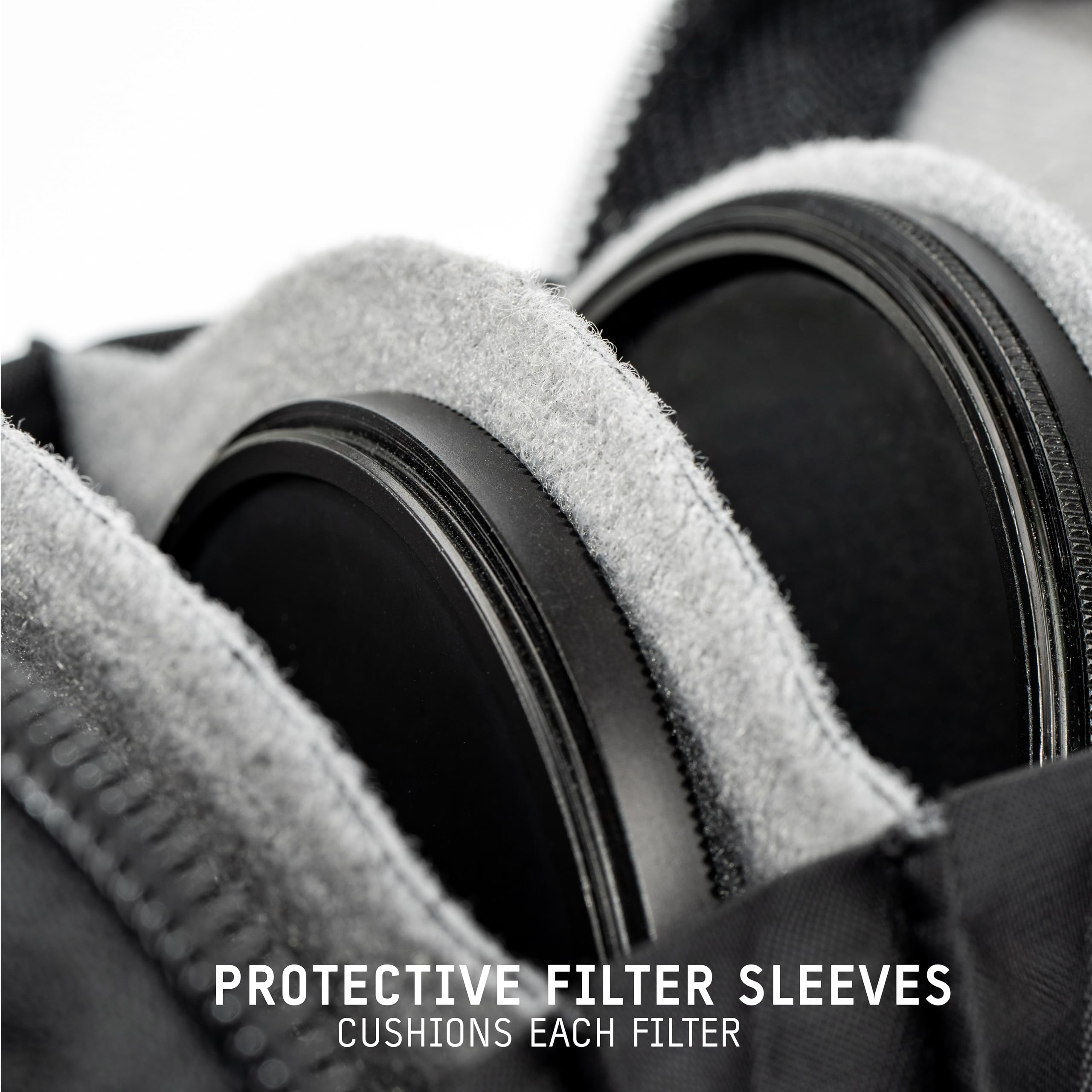 WANDRD Lens Filter Case - Store 4 Filters in Your Camera Backpack or Camera Case, Protect Photography Accessories from Scratches, Dust & Impact (Yuma Tan)