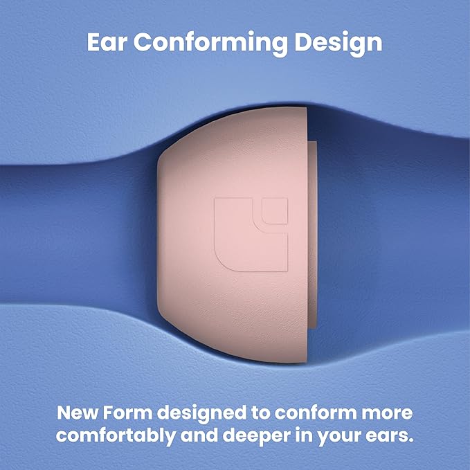 Foam Masters Ultra-Premium Memory Foam Ear Tips for AirPods Pro 1st & 2nd Gen | 3 Pairs | Black Magic Ver 6.0 | Secure | Comfort | Better Noise Cancel | Replacement Buds – Crystal Pink, Small