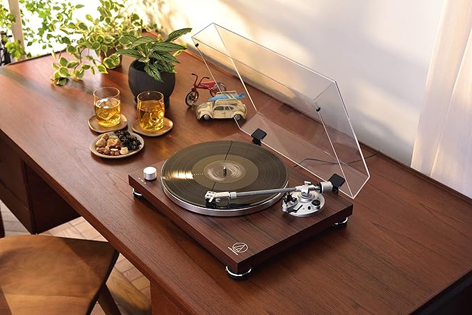 Audio Technica AT-LPW50BT-RW Bluetooth Turntable Manual Belt-Drive 33/45 (Rosewood)