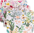 3 Pack Small Mouse pad Beautiful Flowers Plants Mouse Pads for Wireless Mouse Office Computer Mousepad for Desk Mat Laptop with Non-Slip Rubber Base(Flower)