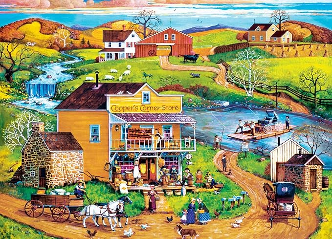 MasterPieces 500 Piece EZ Grip Jigsaw Puzzle for Adults, Family, Or Youth - Cooper's Corner - 19.25"x26.75"