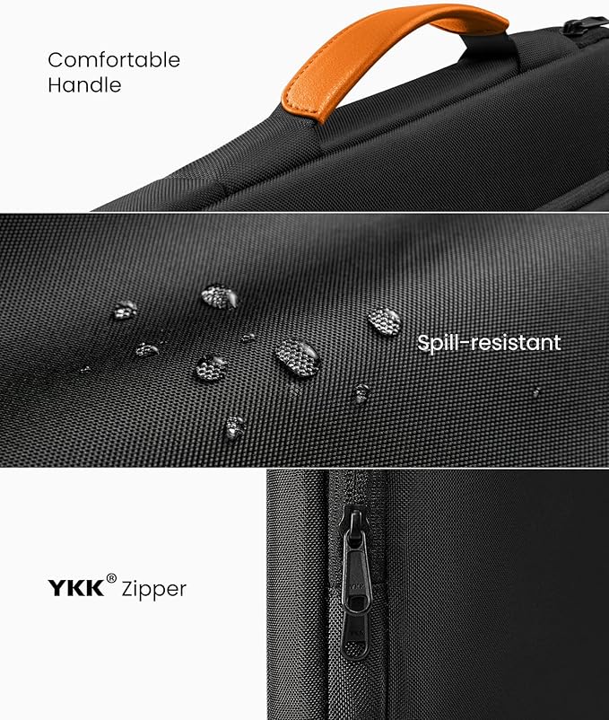 tomtoc 360 Protective Laptop Carrying Case for 13-inch New Surface Pro 11th, Copilot+PC 2024, Surface Pro 10/9/8/X with Signature Keyboard/X Keyboard, Water-Resistant Laptop Sleeve, Black
