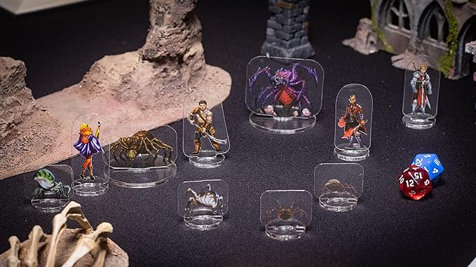 Arcknight Flat Plastic Miniatures: Cyberpunks; 56 Unique Sci-Fi-Themed Minis for Starfinder; Affordable, Skinny Figurines for SF, Shadowrun, and Other Tabletop RPG Games