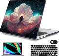 Mektron Case for MacBook Pro 16" M4 A3403 A3186 M3 A2991 M2 A2780 M1 A2485 (2021/2023/2024) Pro/Max with Touch ID, Hard Shell Plastic Laptop Cover Keyboard Cover Screen Protector, Galaxy Flower