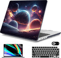 Mektron Case for MacBook Pro 16" M4 A3403 A3186 M3 A2991 M2 A2780 M1 A2485 (2021/2023/2024) Pro/Max with Touch ID, Hard Shell Plastic Laptop Cover Keyboard Cover Screen Protector, Planets