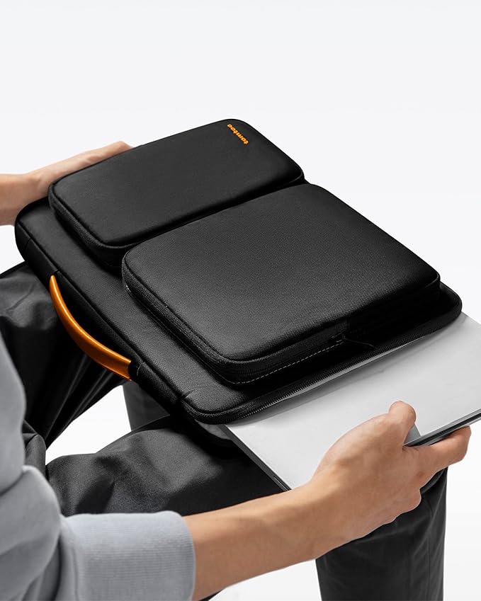 tomtoc 360 Protective Laptop Case for 16-inch MacBook Pro M4/M3/M2/M1 2024-2019, Water-Resistant Laptop Sleeve Bag for Dell XPS 16 Plus, The New Razer Blade 16