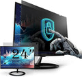 Privacy Screen Filter for 24 Inches Desktop Computer Widescreen Monitor with Aspect Ratio 16:09. Anti Glare and Anti Blue Light, 20.9 inch width x 11.8 inch height