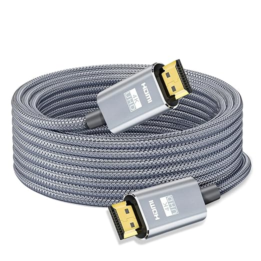 LEADSTAR HDMI Cable 4K 50 ft / 15M, Long High Speed HDMI 2.0 Cord Braided | Ultra HD, 1080p, ARC, 3D, HDCP 2.2 | for Xbox, PS5, TV, Laptop, Monitor