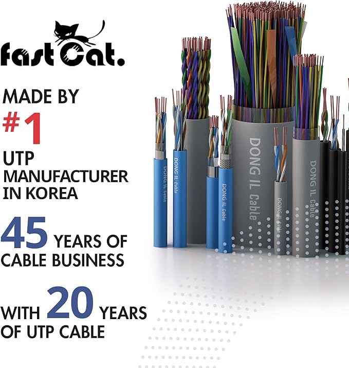 fast Cat. Cat5e Ethernet Cable 1000ft - 24 AWG, CMR, Insulated Bare Copper Wire Cat 5 ethernet Cable with FastReel - 350MHZ / Gigabit Speed UTP Cable Cat5e - CMR (Gray)
