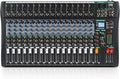 XTUGA 16 Channel Audio Mixer Sound Board Mixing Console, Audio Interface PC USB Bluetooth with 48V Phantom Digital Effect for DJ Live Recording Studio Karaoke(CT160)
