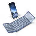 Samsers Full-Size Foldable Bluetooth Keyboard with Numeric Keypad - Blue