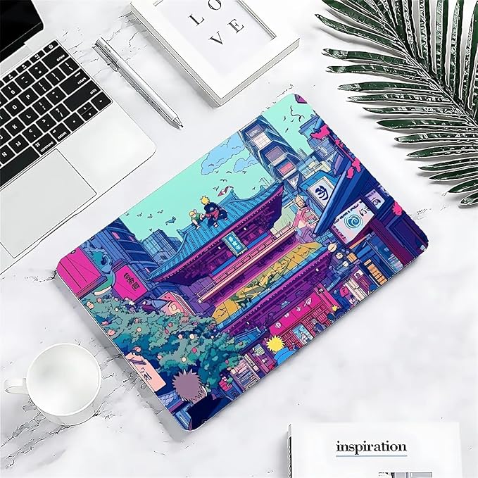 Compatible with MacBook Air 13.3 13.6 Inch Case 2022 2021 2020 2019 Plastic Hard Shell Case Cover,13.3 Air (A1932/A2179/A2337), Traditional Japanese Architecture