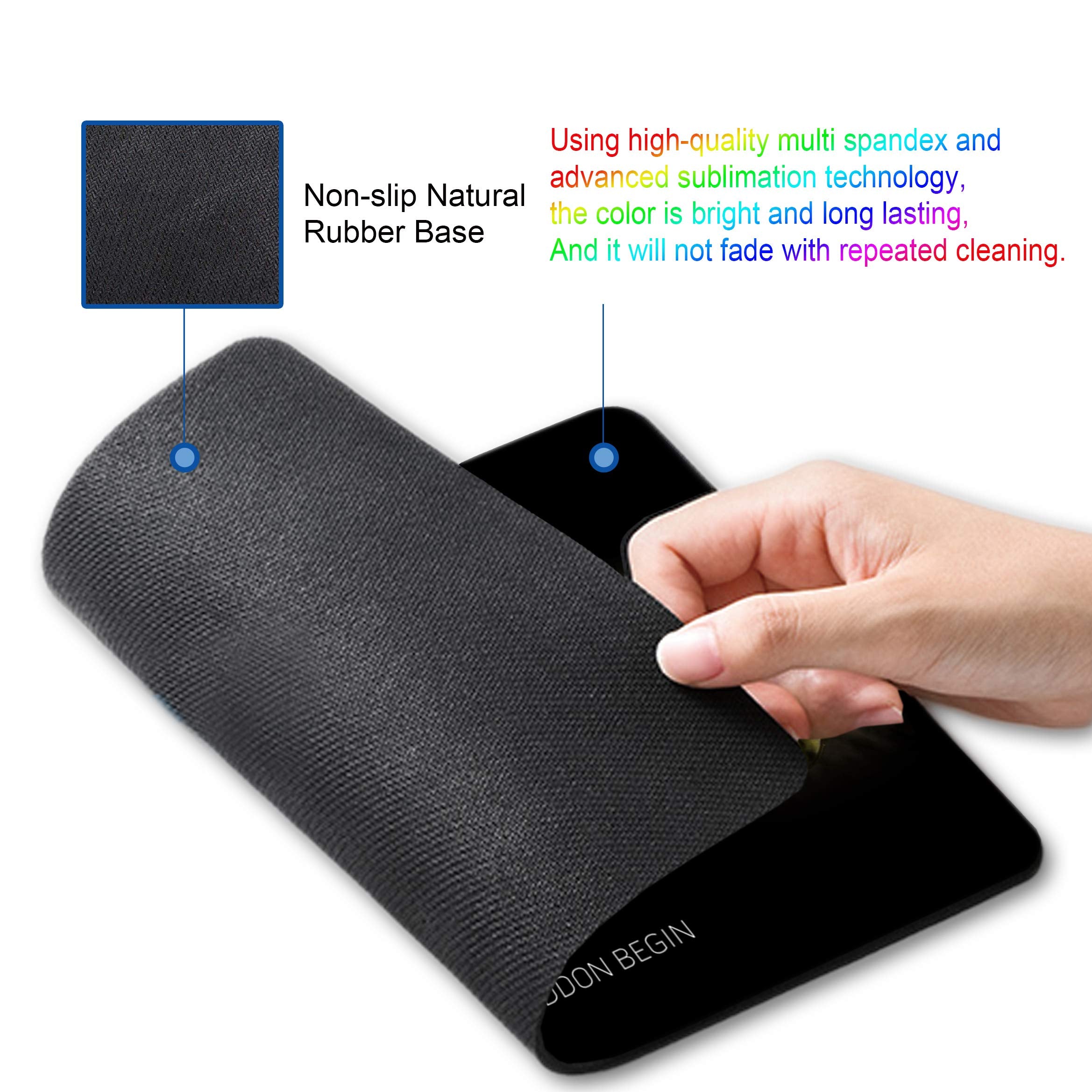 SHALYSONG Alien Mouse pad, Personalized Design sci-fi Computer Mouse pad