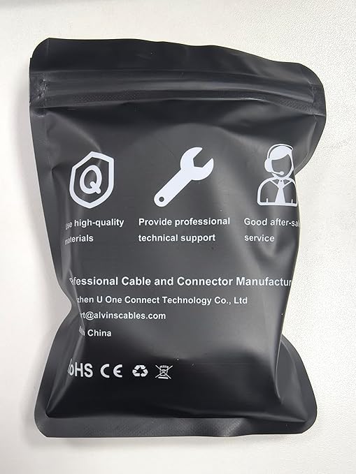 Alvin's Cables M12 X Coded 8 Pin Male to RJ45 Shielded Ethernet Cable M12 8 Position Cat6a Cable for Cognex Industrial Camera 20M/65.6ft