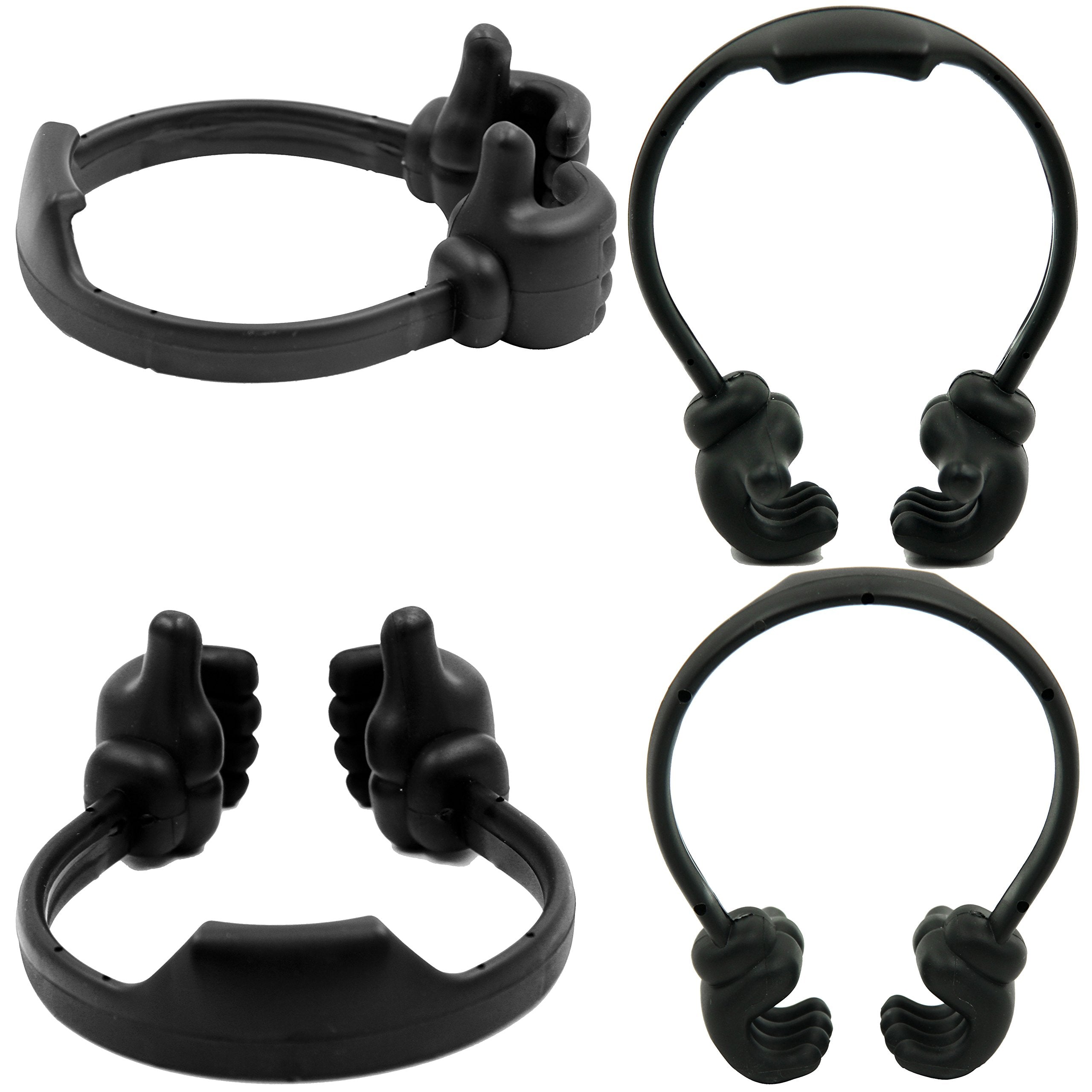 Honsky Cell Phone Stand Holder, Thumbs Up Lazy Phone Stand, Universal Adjustable Flexible, Cute Perfect Valentine's Day Gifts for Him/Her,Gifts for Couples, Compatible with Cell Phones & Tablets,Black