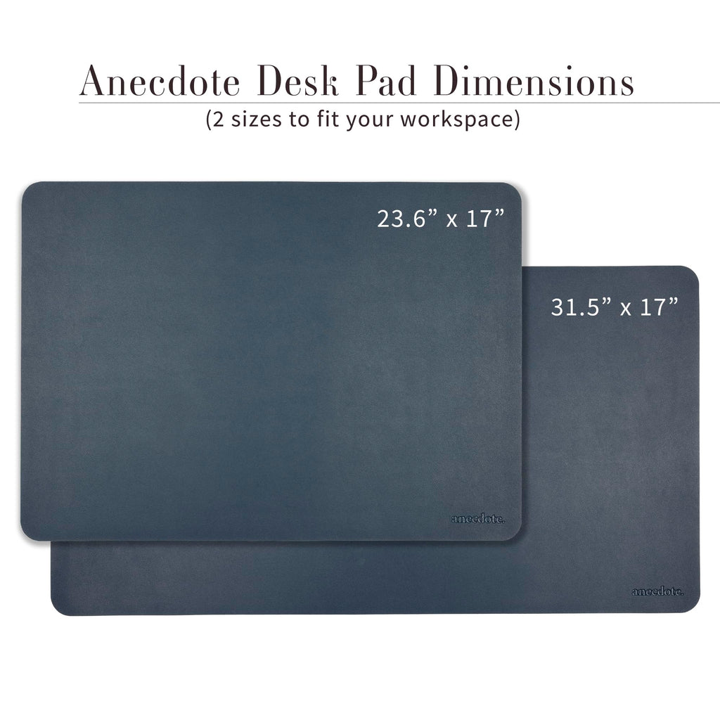ANECDOTE Vegan Leather Desk Pad - 23.6"x17" Desk Mat for Your Office. This Quality Large Mouse Pad has Chic Elegance, Professional Look & Satisfying Touch - The Perfect Leather Mouse Pad for You!