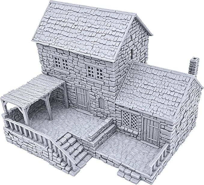 Stonestreet Baker by Printable Scenery, 3D Printed Tabletop RPG Scenery and Wargame Terrain 28mm Miniatures
