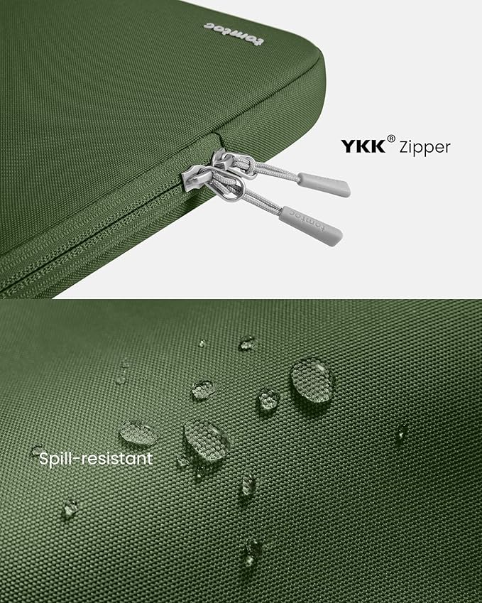 tomtoc 360 Protective Laptop Sleeve for 14-inch MacBook Pro M4/M3/M2/M1 Pro/Max A3112 A3401 A3185 A2992 A2918 A2779 2024-2021, Water-Resistant Case Bag with Accessory Pocket for 13.8 Surface Laptop 7