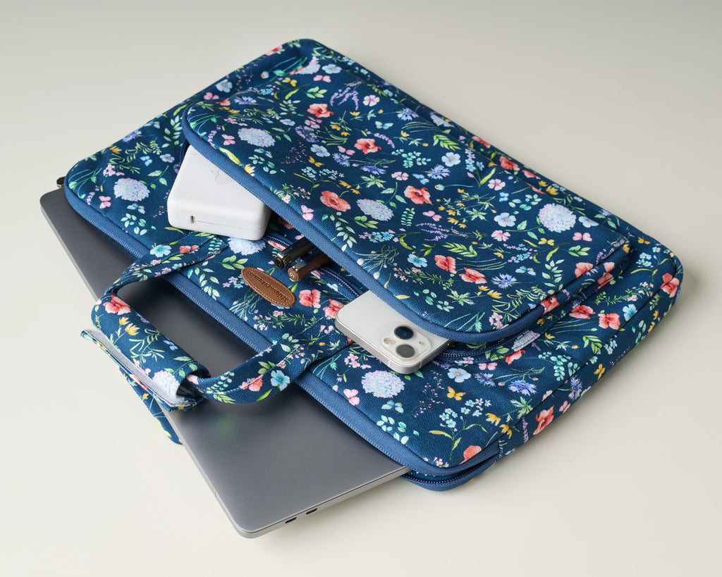 Maison d' Hermine Laptop Bag with Front Pocket Upto 15.5 inch Laptop Tablet