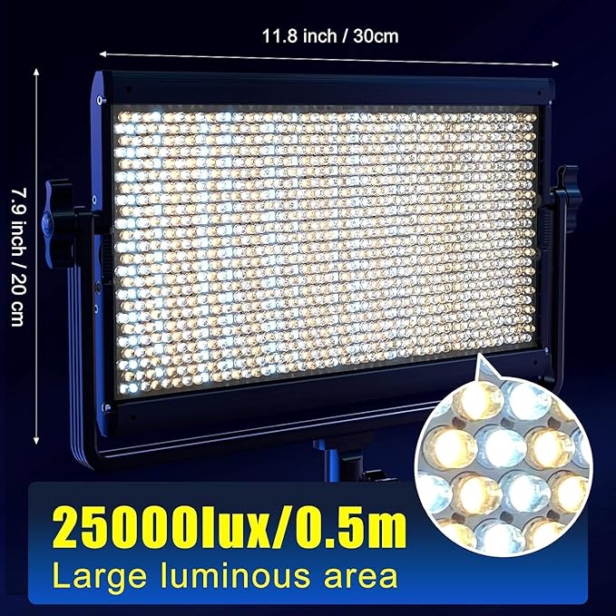 GVM 65W RGB Video Light with Softbox, 1300D LED Video Lighting Kit, 25000lux/0.5m, 360° Full Color Photography Lighting Kit, 3 Packs Led Panel Light for YouTube, Web Conference, Streaming