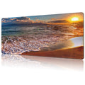 NIYLYNSYN Mouse Pad Large Nice Sunset Non-Slip Game Desk Mat with Stitched Edge Laptop Keyboard Desk Pad for Work Home Gaming (35.4 x 15.7 Inches)