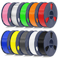 SUNLU PETG Filament 1.75mm,10kg,10 Packs Multi-Color