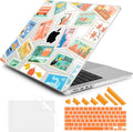 DONGKE for M4 MacBook Pro 16 Inch Case 2024 2023 2021 A3403 A3186 M3 A2991 M2 A2780 M1 A2485 Pro/Max Chip, Plastic Hard Shell Case & Keyboard Cover for Mac Pro 16 with Touch ID, Post Stamps