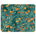 ITNRSIIET Mouse Pad with Stitched Edge Premium Textured Smooth Precise Operation Waterproof Washable Non-Slip Rubber Base Desktop Protection Mat, 10.2×8.3×0.12 inches, Beautiful Flowers