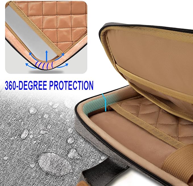 ZINZ Slim Expandable Laptop Case 13 Inch Sleeve Upgraded Protective Durable Recycled Briefcase for 13" MacBook Air/Pro M1/M2, iPad Pro 12,9, Surface Pro 3/4/5/6/2017 12.3",XPS 13,D01G03