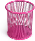 Tamaki Pen Holder Cup for Desk, Wire Mesh Pencil Cup Holder for Desk Office Pen Organizer (Pink)