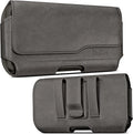 DeBin Holster for Samsung Galaxy Ultra Models s25 s24 s23 s22 s21, Note 20, A13, A32, A02s A03s, A12 A11 A71 A13 Cell Phone Belt Holder Clip Case Pouch Cover (Fits Protective Case on) Pewter